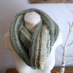 A crochet image of the New Beginning Infinity Cowl from Crochet 24/7