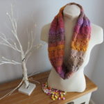 Crochet Cowl pattern named Dolly Mixture Sweetie Crochet Cowl