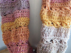Dolly Mixture Sweetie Crochet Cowl Pattern Close up