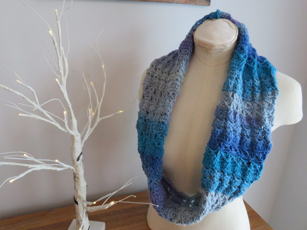 Azure Skies Crochet Cowl Pattern