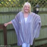 Ocean Kiss Autumn Ruana crochet pattern from Crochet247