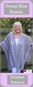 Ocean Kiss Ruana Crochet Pattern from Crochet247