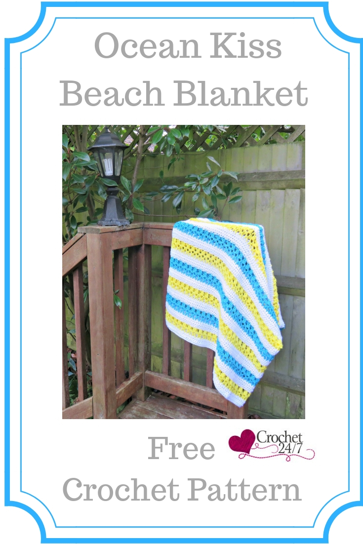Ocean Kiss Beach Blanket from Crochet 24/7